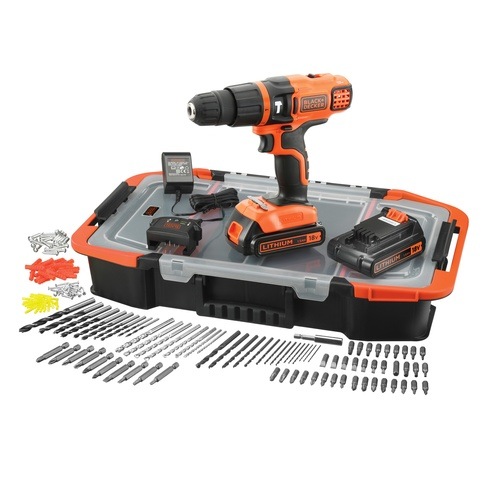 Black Decker Cordless Drill Driver with Battery 400mA Carton BRAND NEW 18 V